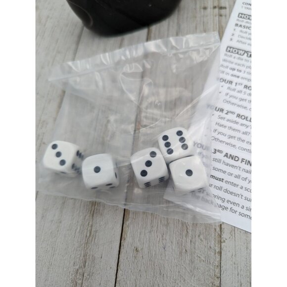 2014 Yahtzee Dice Cup Instructions Classic Hasbro Dice Game Replacements - Picture 2 of 6